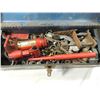 Image 2 : METAL TOOL BOX WITH ASSORTED TOOLS & PARTS