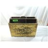 Image 1 : BRASS OVER WOOD MAGAZINE HOLDER