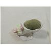 Image 1 : PORCELAIN BAROQUE SHOE PIN CUSHION