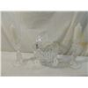 Image 1 : LEAD CRYSTAL BASKET BOWL & CANDLESTICKS