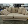 Image 2 : NICE FABRIC SOFA W/ DECORATIVE PILLOWS