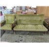 Image 1 : VINTAGE VELVET GREEN SOFA & CHAIR