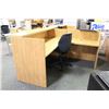 Image 2 : SUGAR MAPLE L-SHAPE RECEPTION DESK ( REVERSIBLE RETURN )