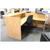 Image 2 : SUGAR MAPLE L-SHAPE RECEPTION DESK ( REVERSIBLE RETURN )