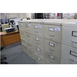 BEIGE 4 DRAWER VERTICAL FILE CABINET