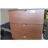 Image 1 : CHESTNUT 4 DRAWER LATERAL FILE CABINET