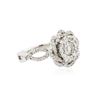 Image 2 : 18KT White Gold 1.56ctw Diamond Ring