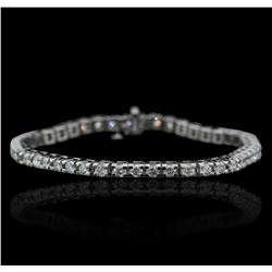 14KT White Gold 4.10ctw Diamond Tennis  Bracelet