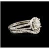 Image 2 : 14KT White Gold 2.19ctw Diamond Wedding Ring Set