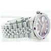 Image 2 : Rolex Stainless Steel Diamond and Ruby DateJust Men's Watch