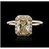 Image 2 : 14KT Yellow Gold 2.41ctw Diamond Unity Ring