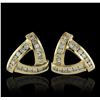 Image 1 : 14KT Yellow Gold 1.47ctw Diamond Earrings