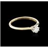 Image 2 : 14KT Yellow Gold 0.25ct Diamond Solitaire Ring