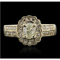 14KT Yellow Gold 1.23ctw Diamond Ring