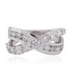 Image 1 : 14KT White Gold 1.27ctw Diamond Ring