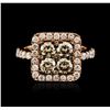 Image 1 : 14KT Two-Tone Gold 1.93ctw Diamond Ring