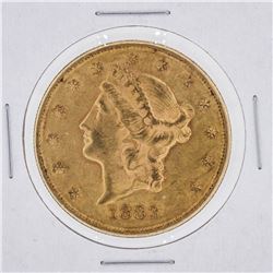 1883-S $20 AU Liberty Head Double Eagle Coin