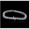 Image 4 : 14KT White Gold 9.29ctw Diamond Tennis Bracelet