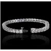 Image 5 : 14KT White Gold 9.29ctw Diamond Tennis Bracelet