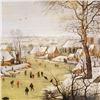 Image 2 : Winter Landscape with Skaters and Bird-trap by Brueghel