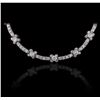 Image 1 : 14KT White Gold 1.52ctw Diamond Necklace