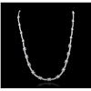 Image 2 : 14KT White Gold 1.52ctw Diamond Necklace