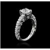Image 3 : 18KT White Gold 3.14ctw Diamond Ring