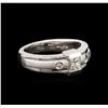 Image 2 : 14KT White Gold 0.31ctw Diamond Ring