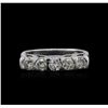 Image 1 : 14KT White Gold 0.50ctw Diamond Ring