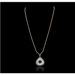 14KT Yellow Gold GIA Certified 17.51ct Aquamarine and Diamond Necklace