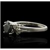 Image 2 : 14KT White Gold 1.28ct Black Diamond Ring