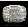 Image 1 : 18KT White Gold 4.65ctw Diamond Ring