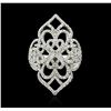 Image 1 : 14KT White Gold 0.50ctw Diamond Ring