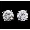 Image 1 : 14KT White Gold 1.79ctw Diamond Stud Earrings