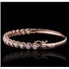 Image 2 : 14KT Rose Gold 2.10ctw Diamond Bracelet