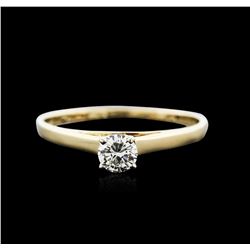 14KT Yellow Gold 0.25ct Diamond Solitaire Ring