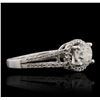 Image 2 : 14KT White Gold 1.30ctw Diamond Ring