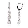 Image 2 : 14KT White Gold 0.99ctw Diamond Earrings