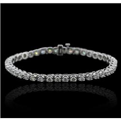 14KT White Gold 4.40ctw Diamond Tennis  Bracelet