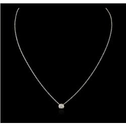 14KT White Gold 0.29ct Diamond Necklace