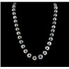 Image 1 : 14KT White Gold Tahitian Pearl Necklace