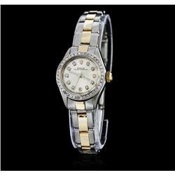 Rolex Two-Tone Diamond Oyster Perpetual Ladies Watch