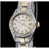 Image 2 : Rolex Two-Tone Diamond Oyster Perpetual Ladies Watch