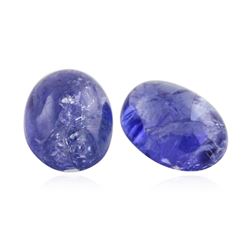 11.85ctw. Oval Cabochon Cut Tanzanite Parcel