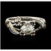 Image 1 : 10KT White Gold 0.57ct Old European Cut Diamond Solitaire Ring