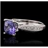 Image 2 : 18KT White Gold 2.62ct Tanzanite and Diamond Ring
