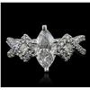 Image 1 : 18KT White Gold EGL Certified 1.83ctw Diamond Ring