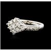 Image 2 : 14KT White Gold 1.25ctw Diamond Ring