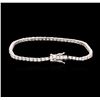 Image 2 : 14KT White Gold 2.24ctw Diamond Tennis Bracelet