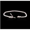 Image 3 : 14KT White Gold 2.24ctw Diamond Tennis Bracelet